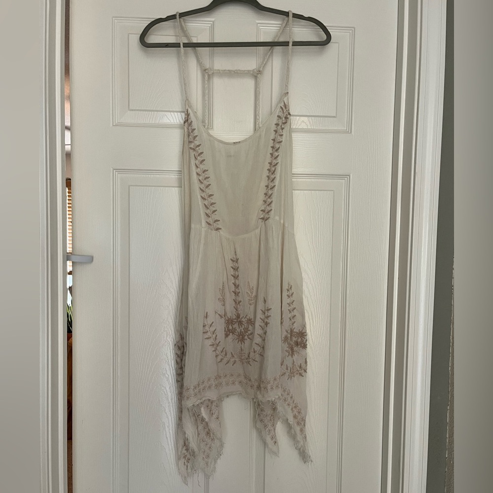 Free People Embroidered Tank Dress